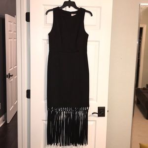 Keepsake the Label Black fringe hem dress